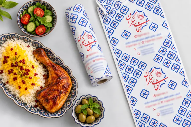 سفره یکبار مصرف چاپی تبلیغاتی