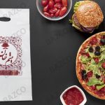 خرید نایلون حمل پیتزا چاپی