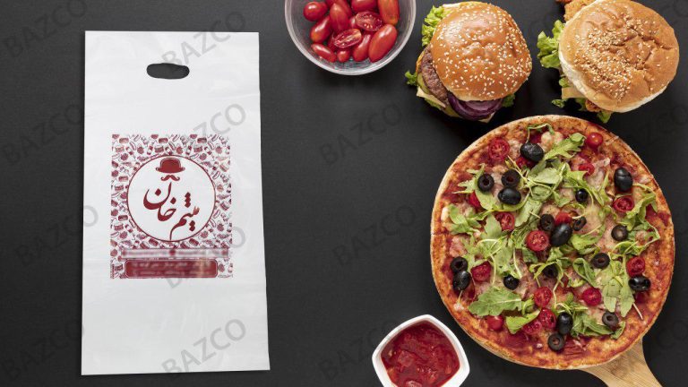 خرید نایلون حمل پیتزا چاپی
