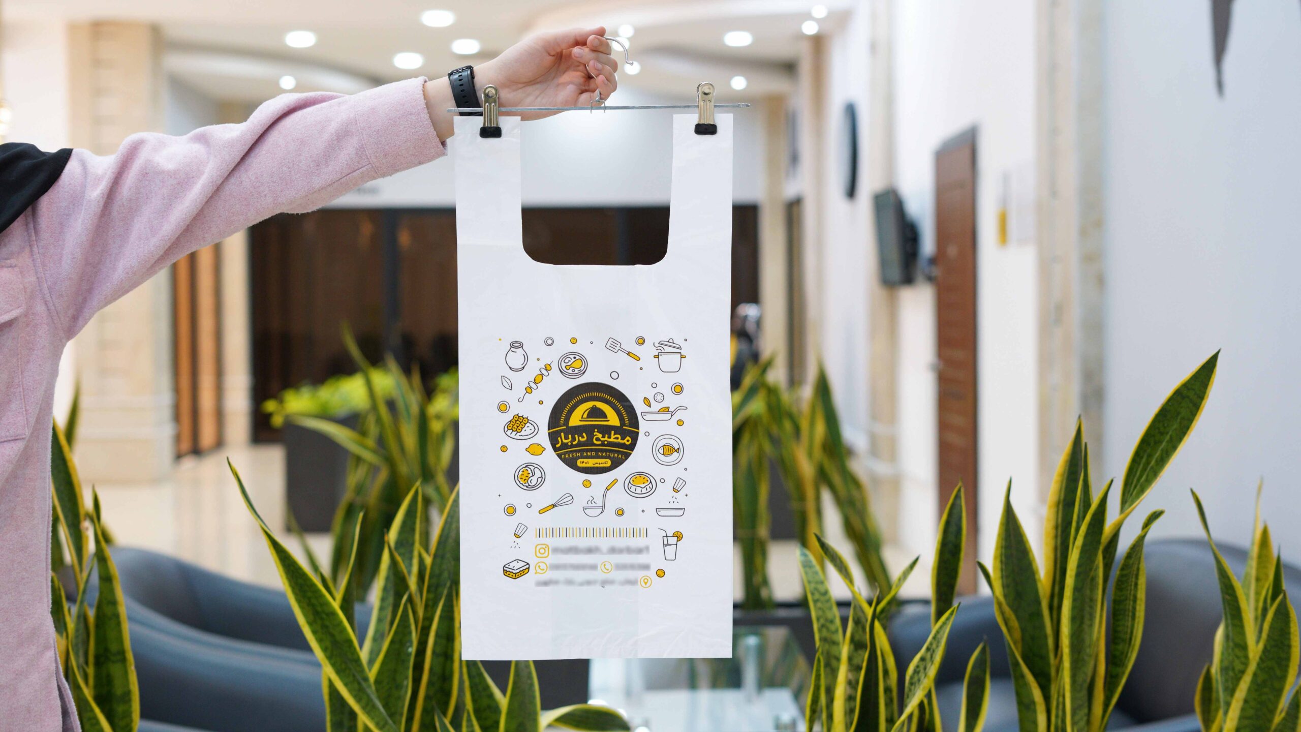 نایلکس دسته رکابی رستوران